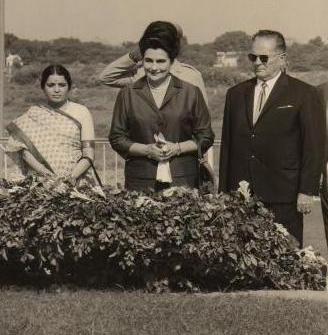 Vidyaben with President of Yugoslavia Marshal Broz Tito and Jovanka Broz